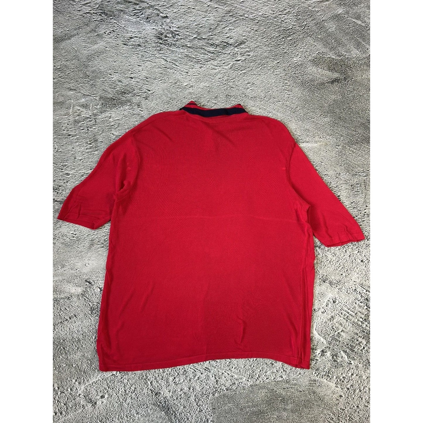Gianni Versace mesh polo t-shirt red vintage