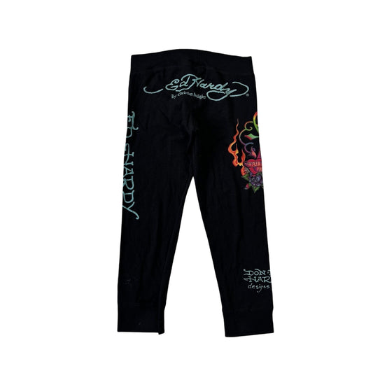 Ed Hardy Christian Audigier leggins Y2K big logo