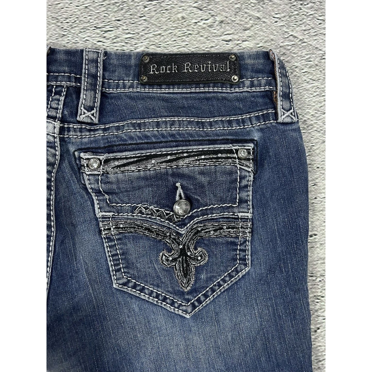 Rock Revival vintage blue jeans Y2K flared