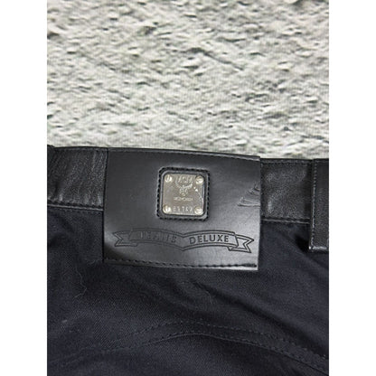 MCM Black Leather Pants Vintage