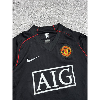 Manchester United jersey black AIG vintage 2007 2008