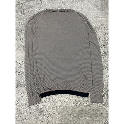Gucci Sweater Vintage stripped white black knit