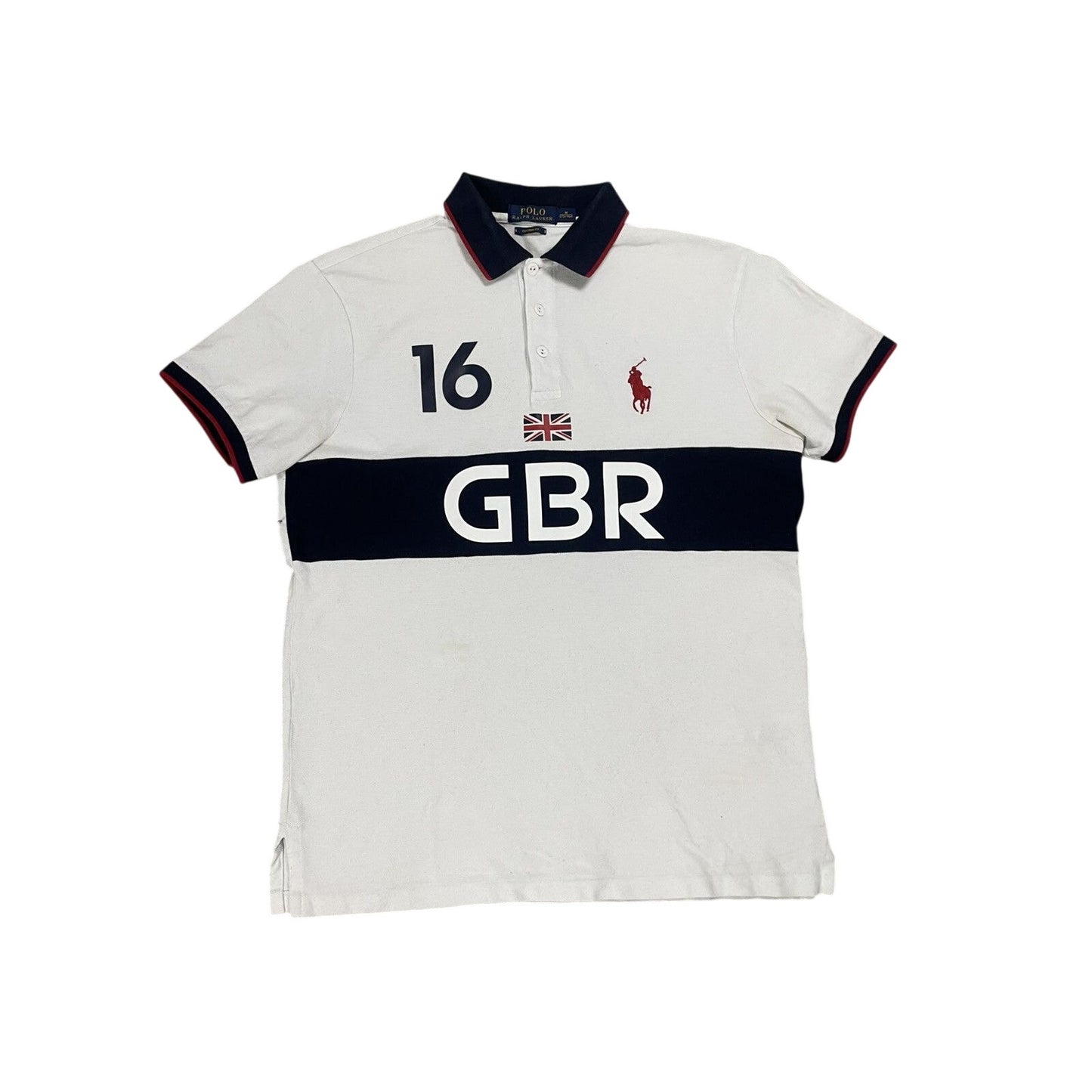 Chief Keef Polo Ralph Lauren Great Britain vintage white GBR
