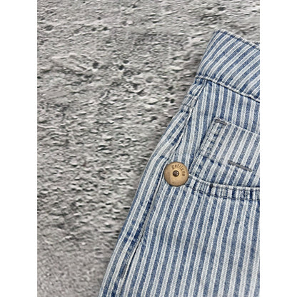 Galliano mini denim skirt striped blue