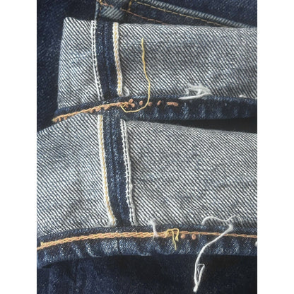Evisu jeans daicock big logo yellow selvedge denim