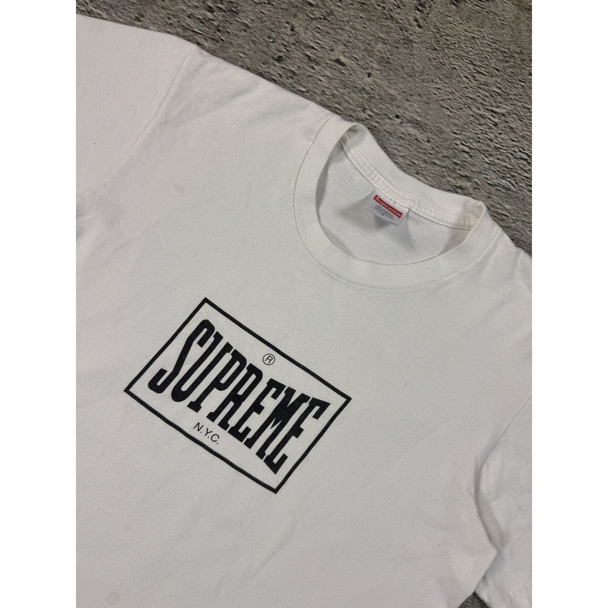 Supreme fw23 warm up t-shirt white