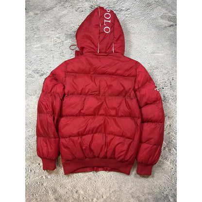 Royal Polo Geografical Norway bomber jacket puffer down red