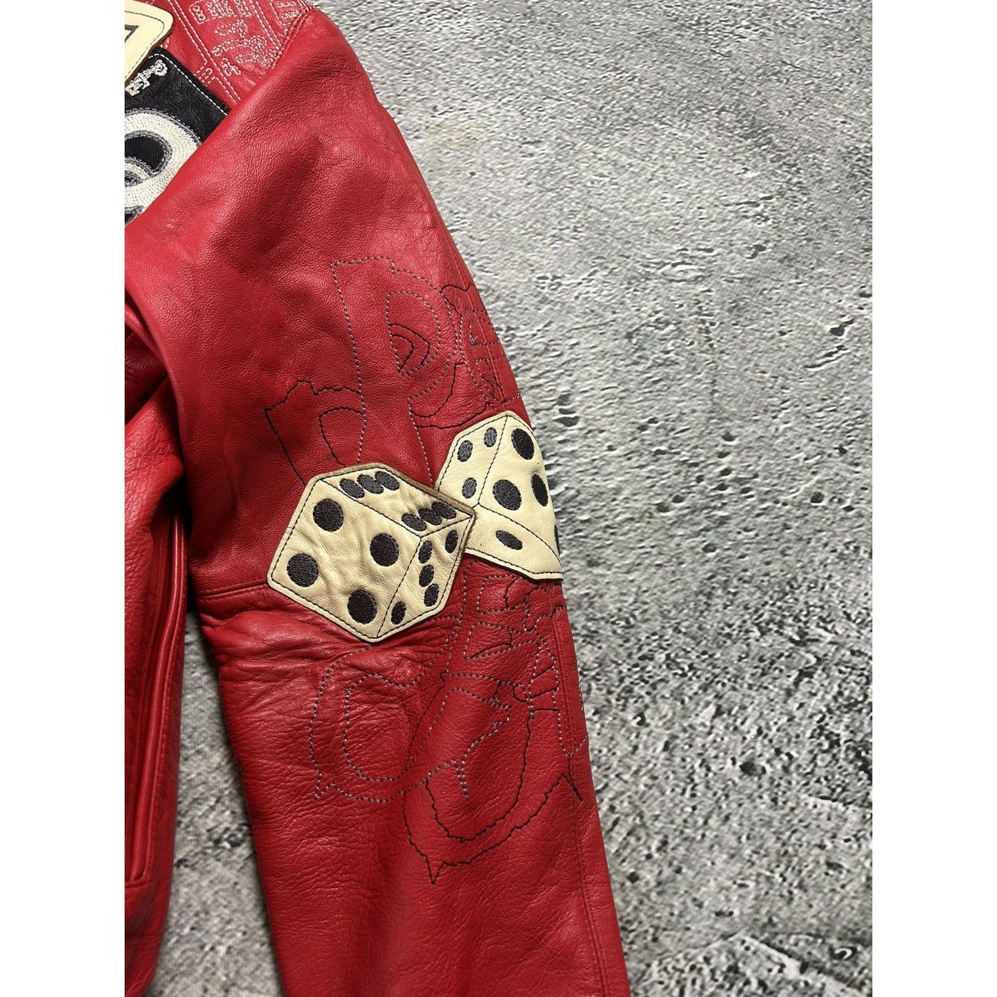 Pelle Pelle leather jacket red casino