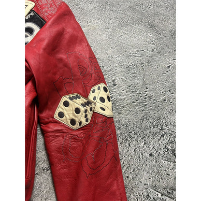 Pelle Pelle leather jacket red casino