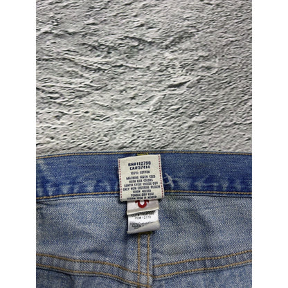 True Religion Rocco jeans vintage denim pants slim baby blue