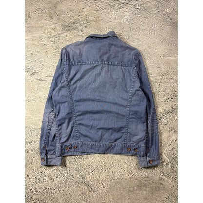 Evisu Japan vintage denim trucker jacket blue washed seagull