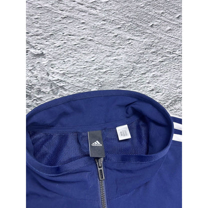 Adidas track suit vintage navy blue nylon track pants drill