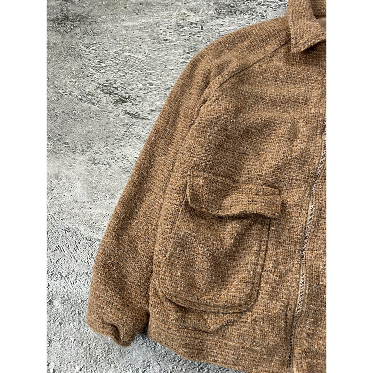 Italian true vintage wool jacket brown 60s