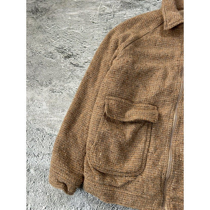 Italian true vintage wool jacket brown 60s