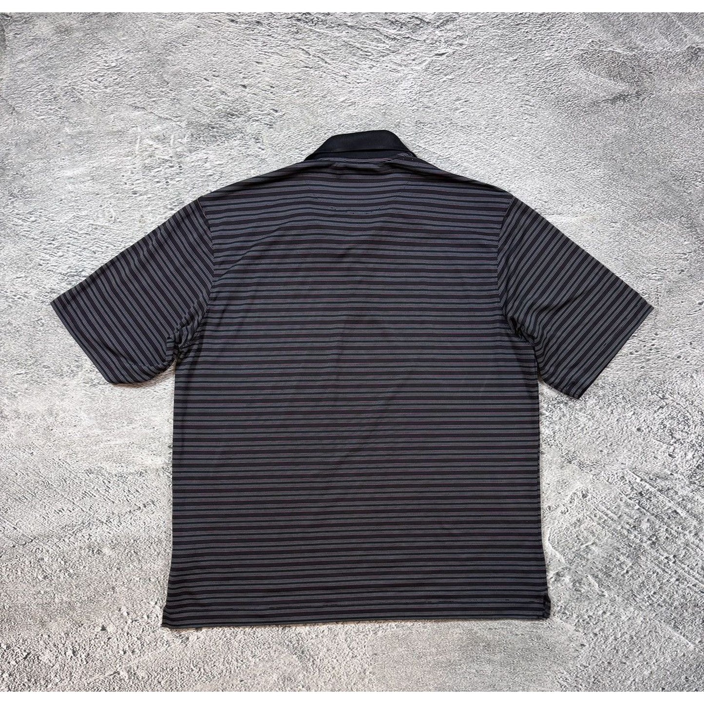 Nike striped vintage polo T-shirt black Golf