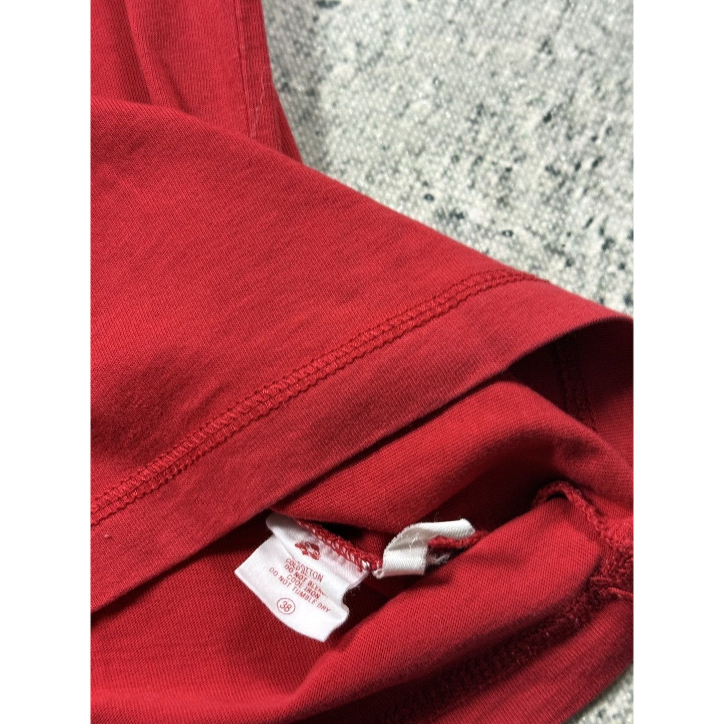 Evisu vintage Red T-shirt big logo bespoke indygo