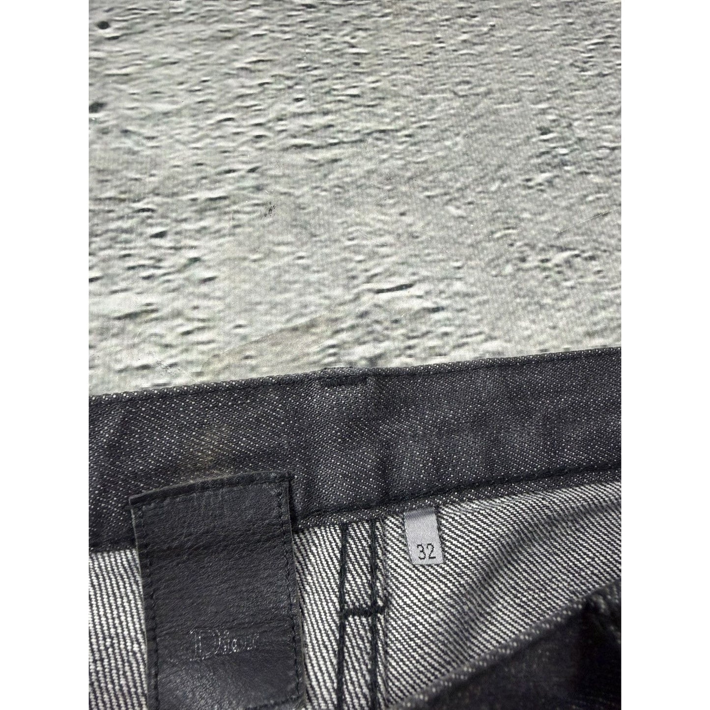 Dior Jeans Raw denim gray sevedge Hedi Siimane