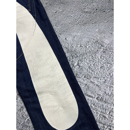 Evisu jeans daicock big logo white selvedge denim Japanese