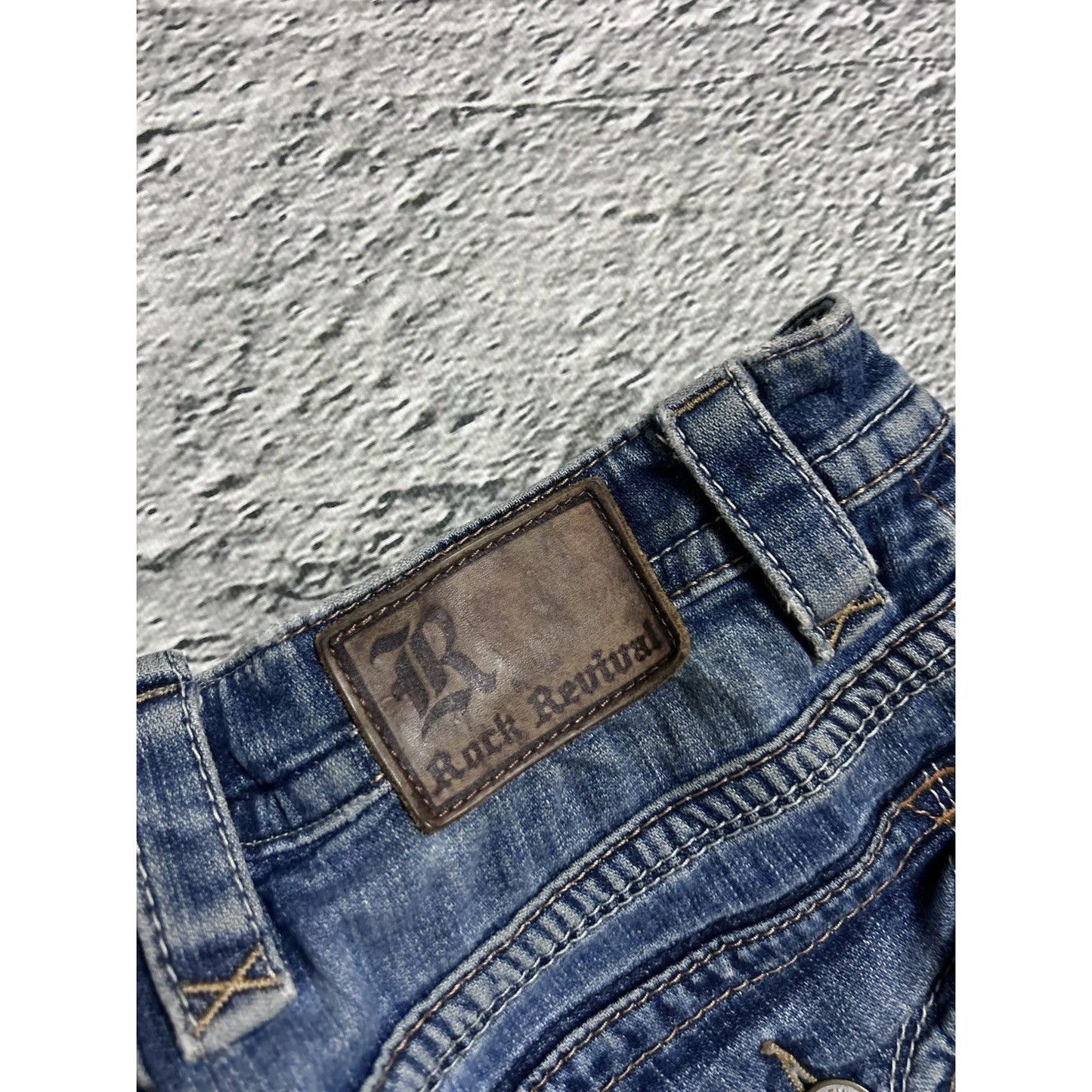 Rock Revival vintage blue jeans Y2K flared Tapy