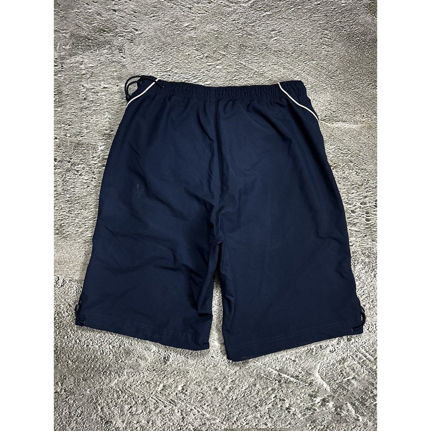 Nike vintage navy shorts track pant small swoosh Y2K