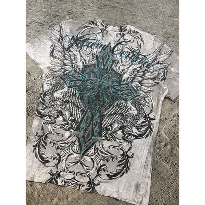 Xtreme Couture Vintage Y2K white big logo Affliction
