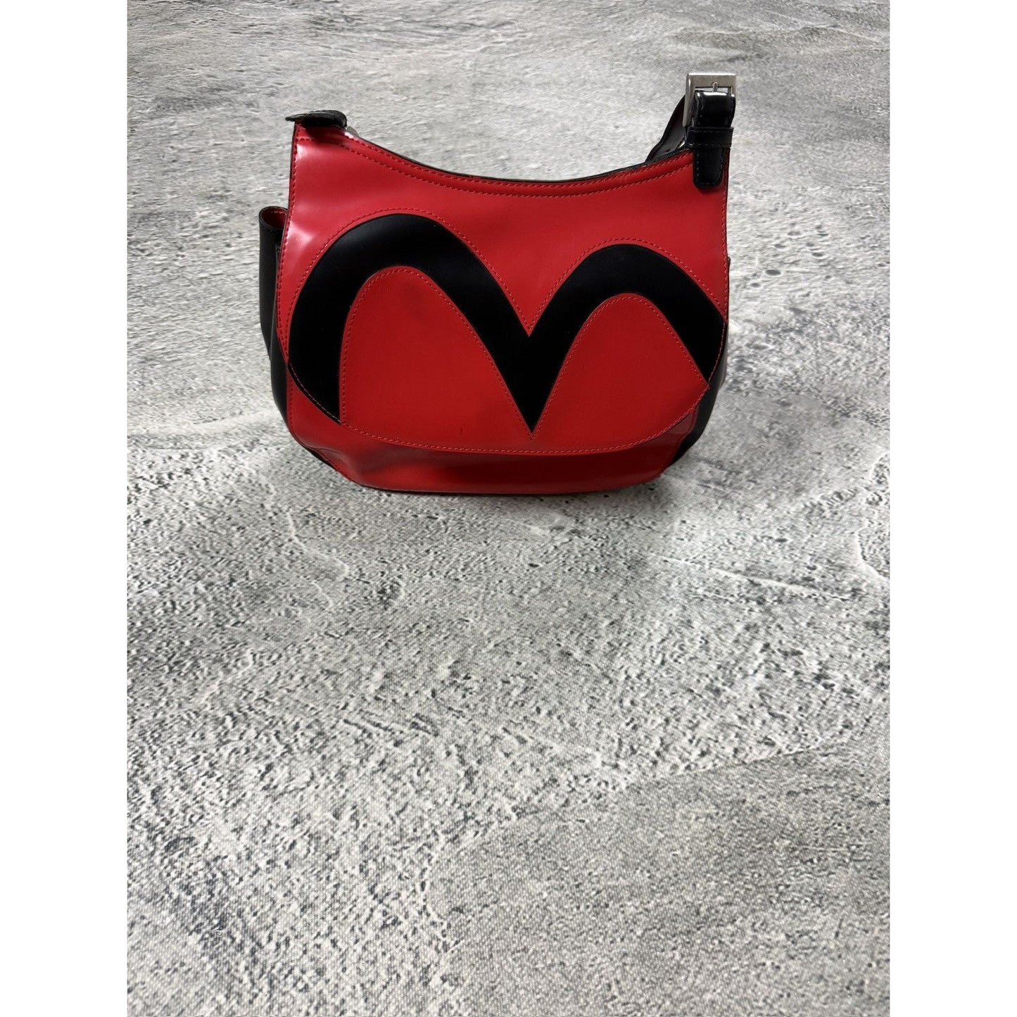 Evisu Donna bag red big logo seagull vintage