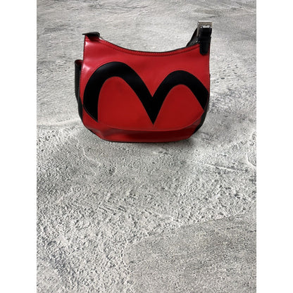 Evisu Donna bag red big logo seagull vintage