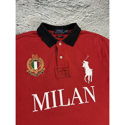 Chief Keef Polo Ralph Lauren Milan Red polo T-shirt