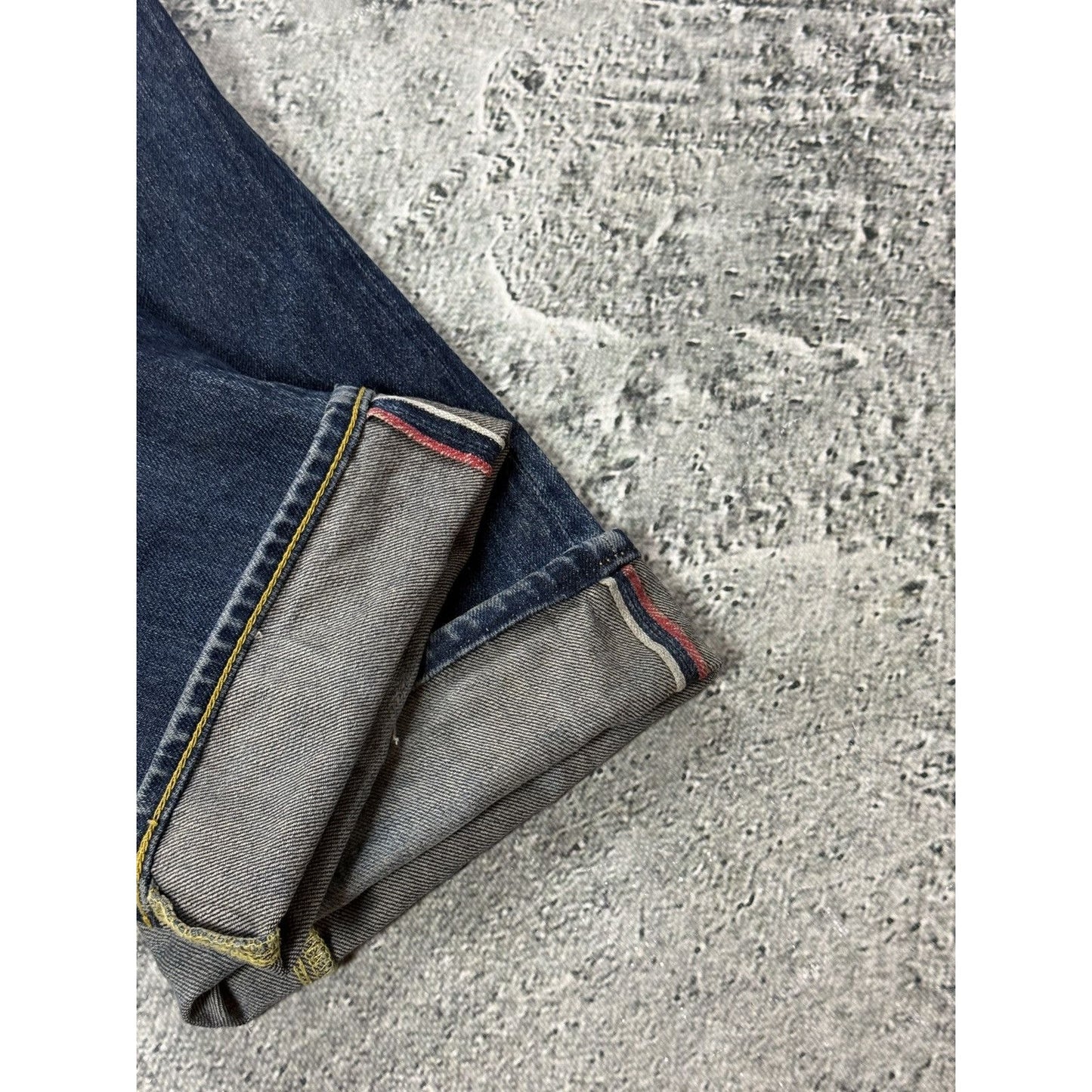 Evisu jeans silver daicock big logo selvedge denim