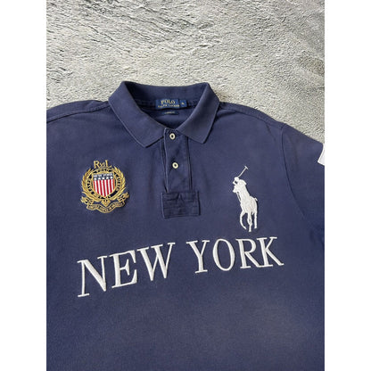 Chief Keef Polo Ralph Lauren New York navy blue Polo T-shirt