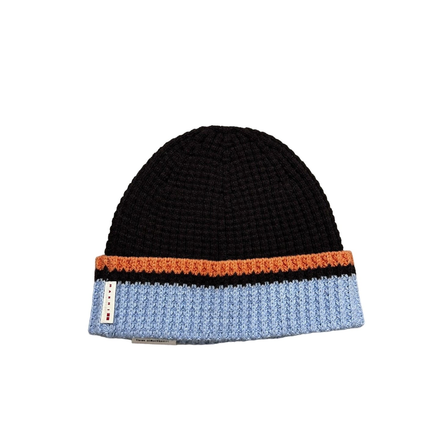 Uniqlo x marni knit beanie brown orange blue