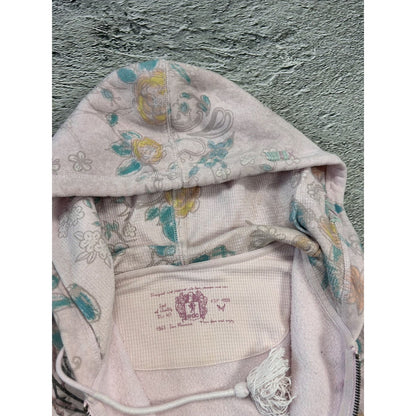 Y2K zip hoodie pink edc esprit Ed Hardy style