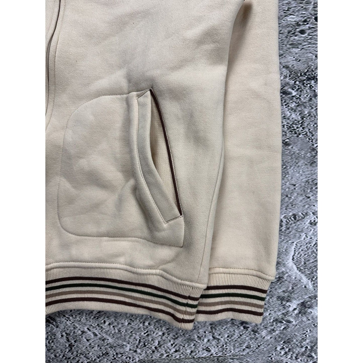 G Unit zip sweatshirt track jacket beige vintage