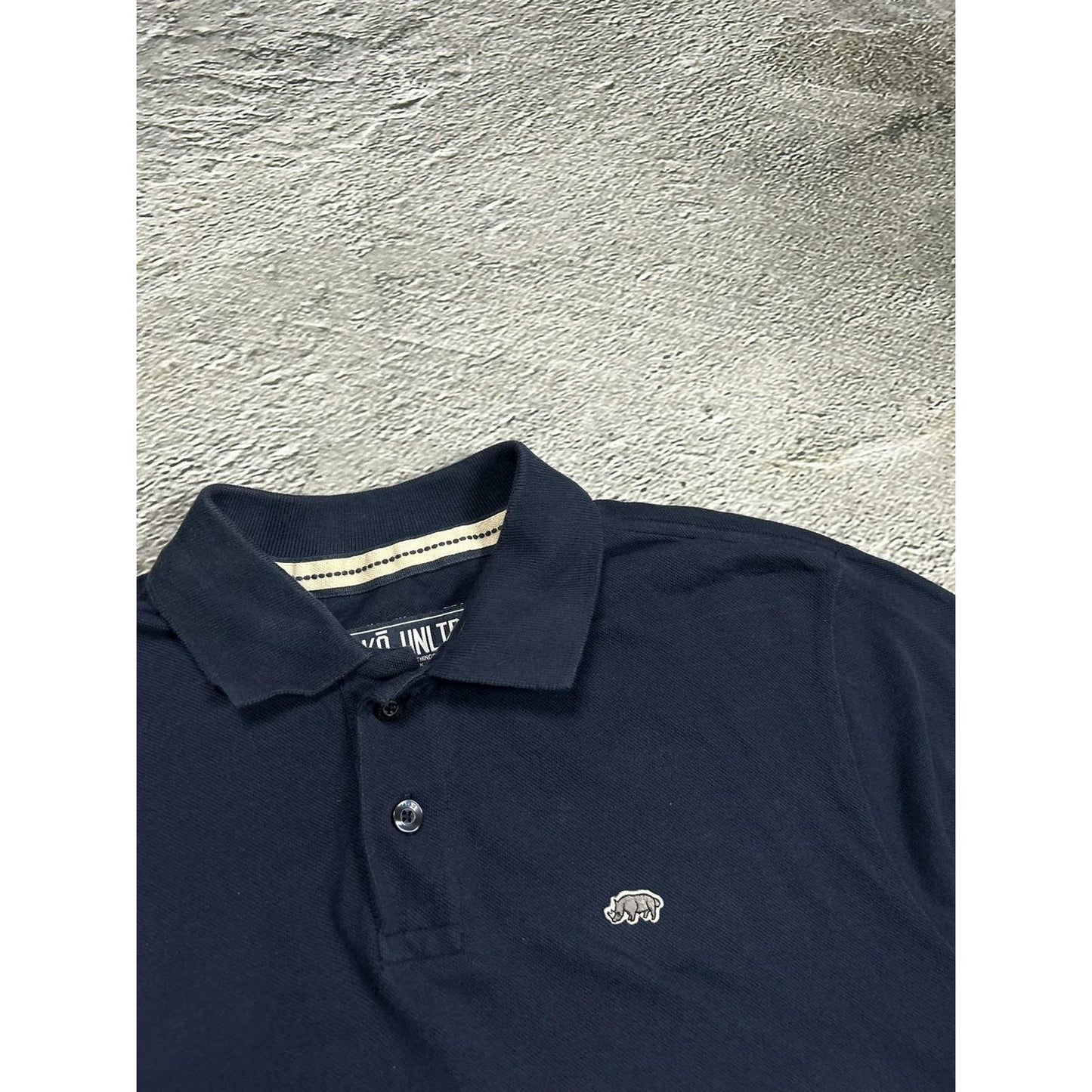 Ecko Unltd vintage polo T-shirt navy small logo