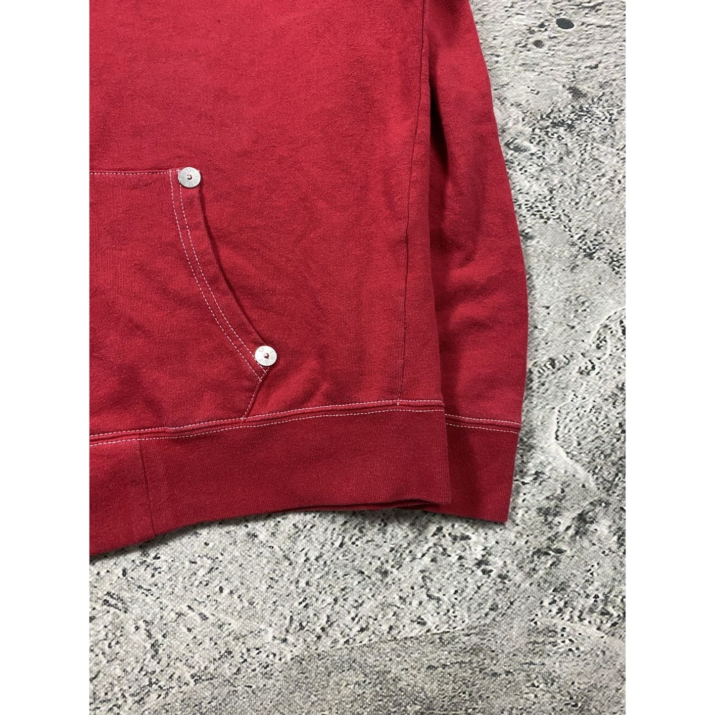 True Religion zip hoodie red big logo buddha horseshoe