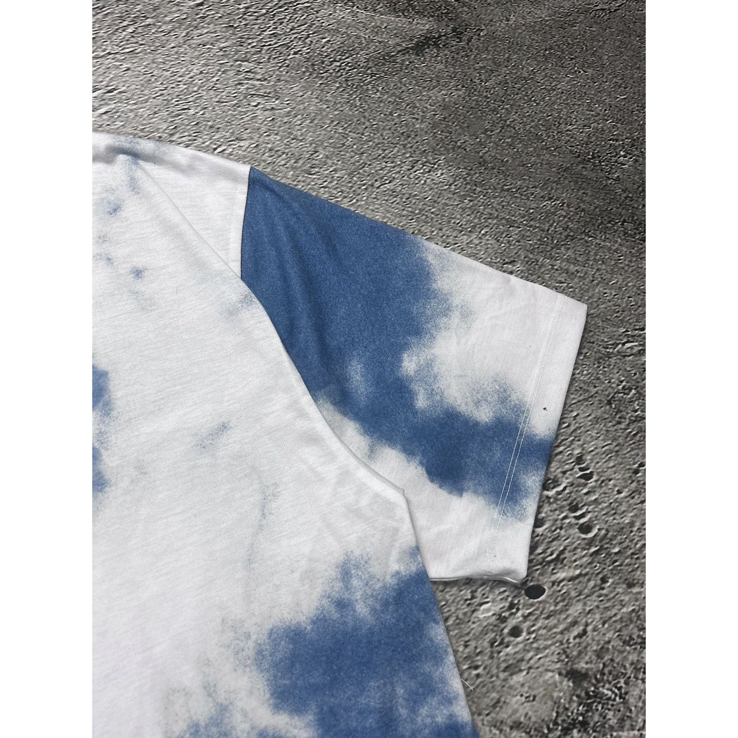 Jaded London Printed T-shirt Sky clouds blue white Y2K