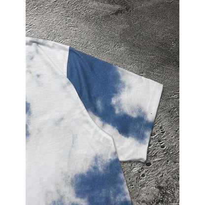 Jaded London Printed T-shirt Sky clouds blue white Y2K