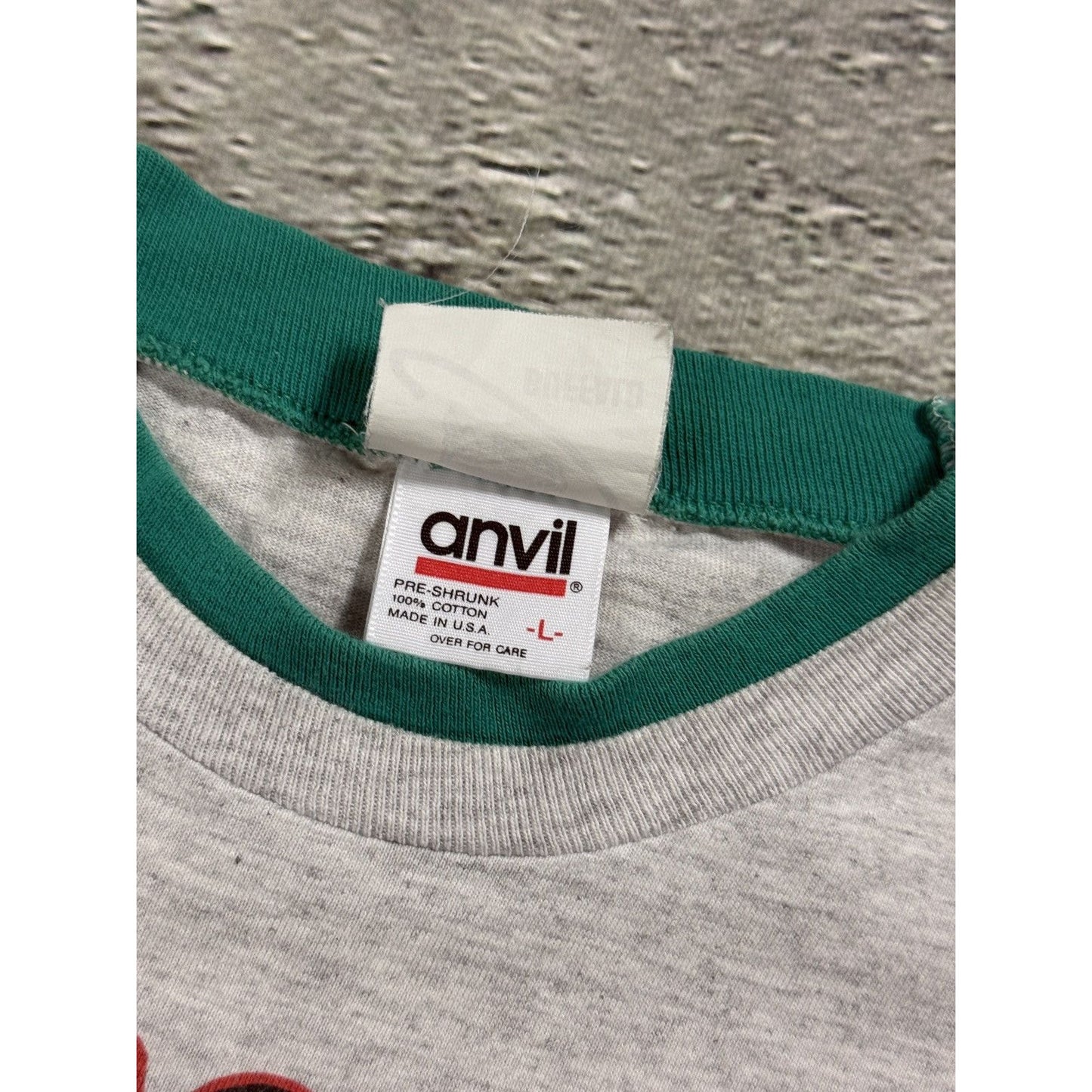 80s Anvil Vintage T-shirt grey single stitch made in USA tee