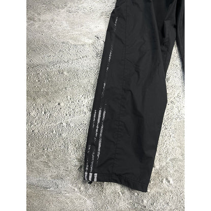 Adidas vintage black nylon track pants small logo 2000s