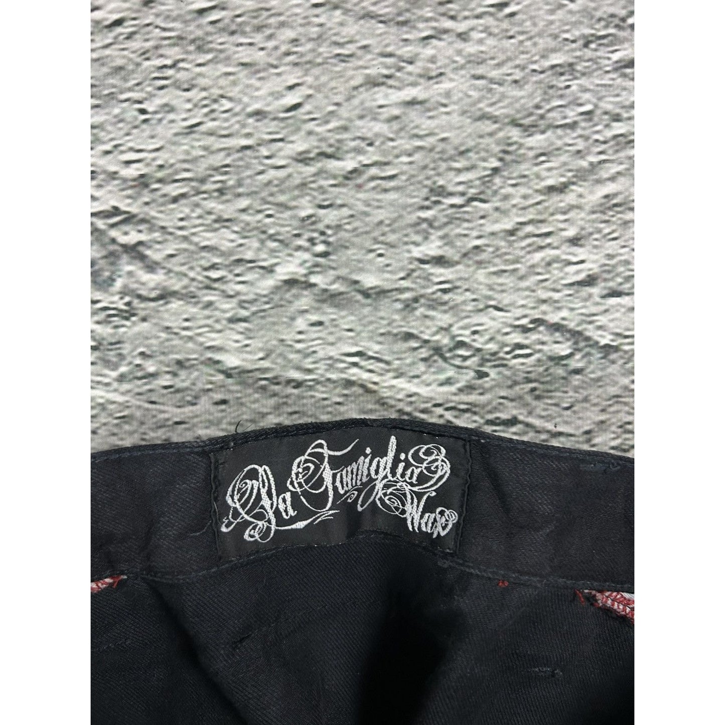 Wax jeans studded flared black skull