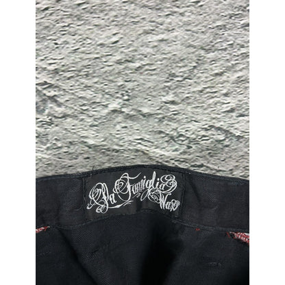 Wax jeans studded flared black skull