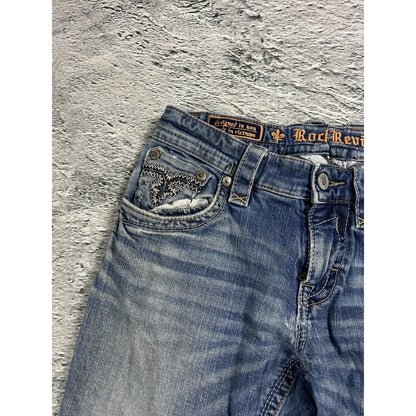 Rock Revival vintage blue jeans Y2K flared Tapy