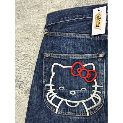Evisu Hello Kitty jeans vintage selvedge denim Japan RARE