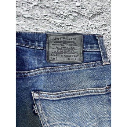 Levi’s slim jeans denim pants Y2K blue 511 Japanese big E