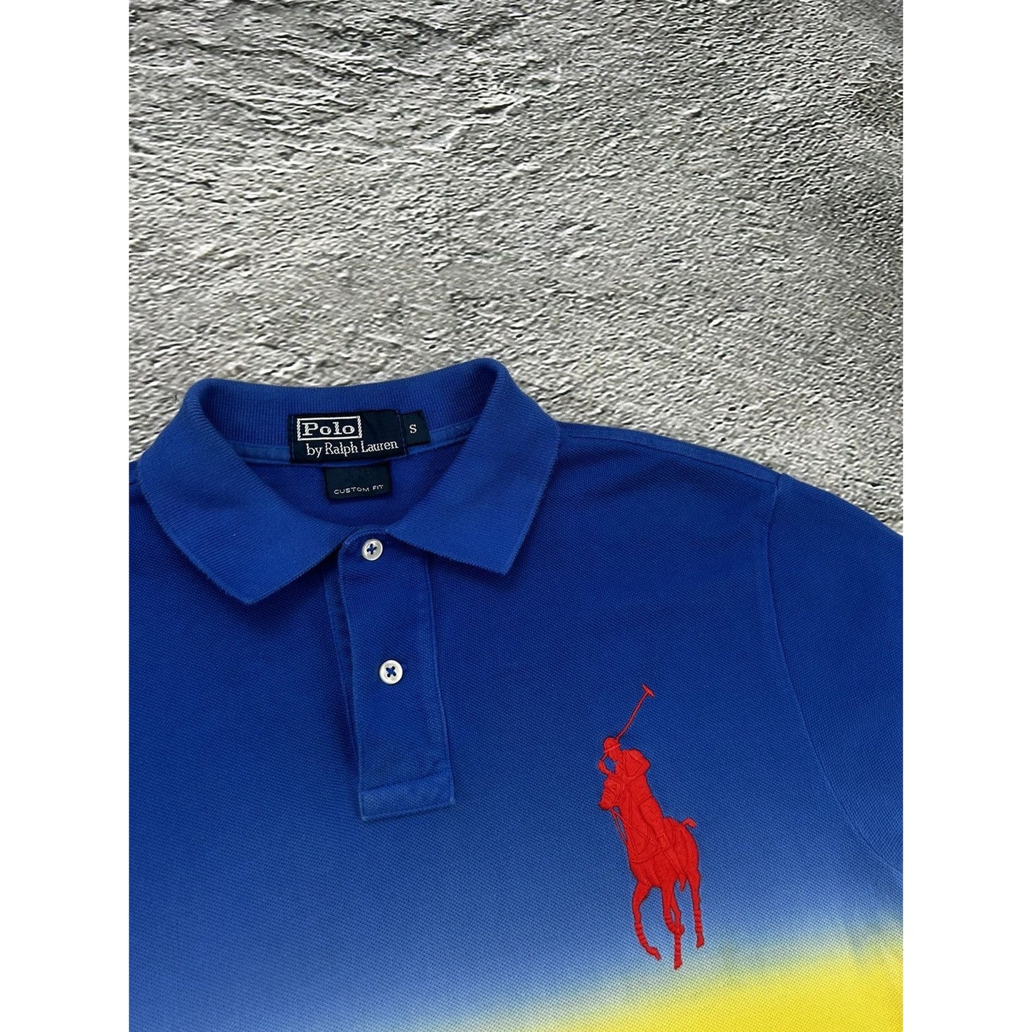 Chief Keef Polo Ralph Lauren big pony gradient blue yellow