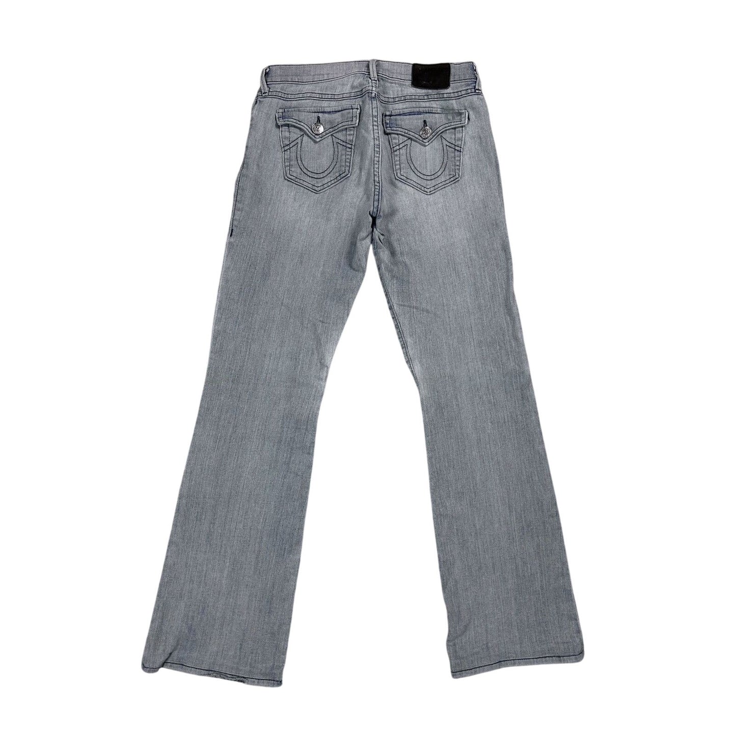 True Religion black Bootcut jeans washed blue Becca