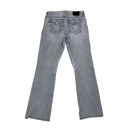 True Religion black Bootcut jeans washed blue Becca