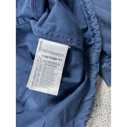 Carhartt coat jacket blue clash parka
