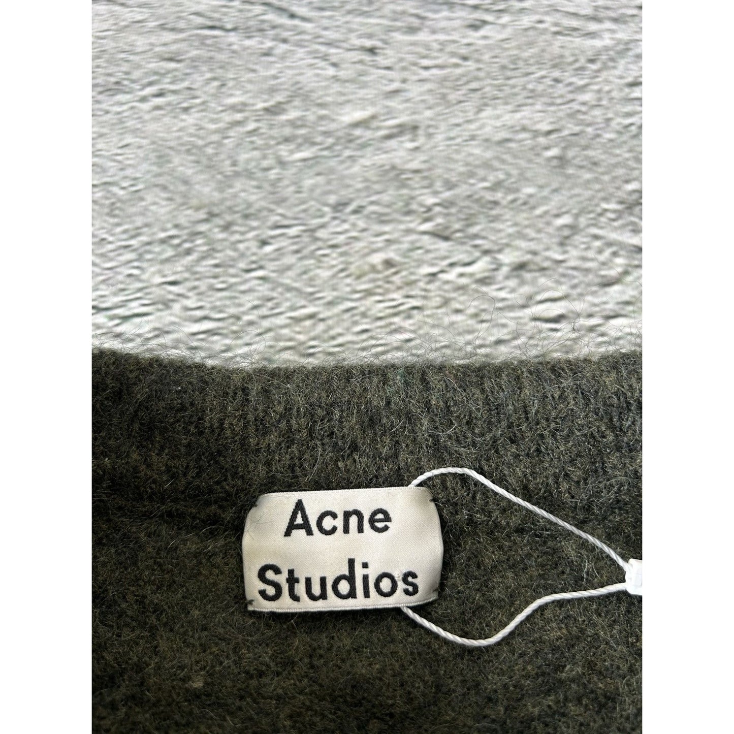 Acne Studios mohair sweater dramatic moh paw15 khaki green