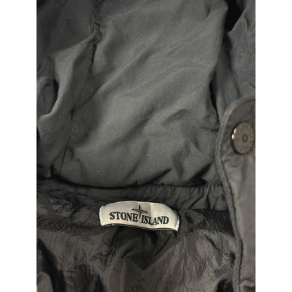 Stone Island puffer jacket Crinkle Reps NY down Black badge